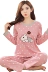 Đồ ngủ mùa thu của phụ nữ Bộ đồ ngủ mùa thu cho nữ Quần dài tay mùa thu giản dị XL cotton phục vụ tại nhà bộ đồ ngủ Bộ Pajama