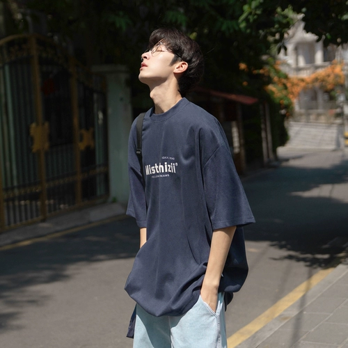 Летняя бархатная абрикосовая футболка с коротким рукавом, свободный крой