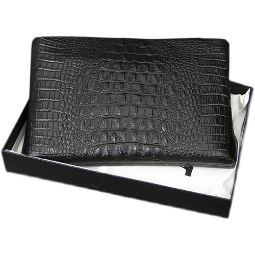 Маленькая сумка клатч, вместительная и большая сумка с петлей на руку, Гонконг, коллекция 2023, из натуральной кожи, крокодиловый принт