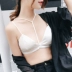 Stretch satin bọc ngực ống phần mỏng sâu v sexy đẹp trở lại cô gái dây đeo không có thép vòng tam giác cup áo ngực đồ lót