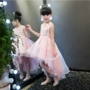 Trẻ em ăn mặc công chúa váy cô gái đuôi váy tutu hoa cô gái ăn mặc màu hồng trang phục mới sinh nhật ăn mặc đồ bé trai