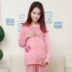 Mùa xuân và mùa hè mỏng phần sau tháng quần áo cotton cho con bú Bộ đồ ngủ mùa xuân và mùa thu dài tay kích thước lớn phụ nữ mang thai đồ ngủ nhà dịch vụ cho ăn - Giải trí mặc / Mum mặc bộ sau sinh mùa hè Giải trí mặc / Mum mặc