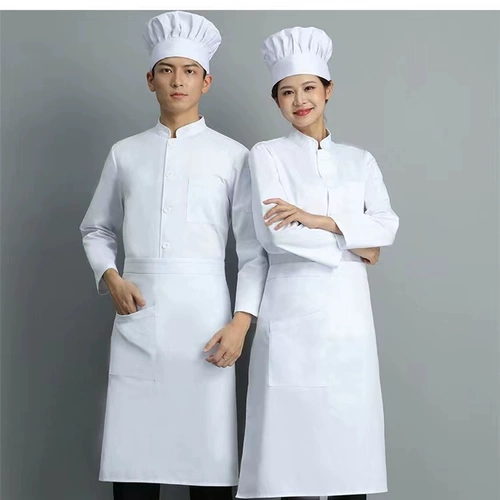 Шеф-повара рабочая одежда для мужчин и женщин лето тонкая однобортная одежда белого шеф-повара в гостиничной школьной столовой