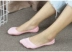 Vớ vớ nữ nông miệng vớ thuyền mùa hè phần mỏng vớ vô hình silicone trượt vớ cotton Hàn Quốc cắt thấp phụ nữ vớ