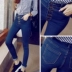 Jeans mùa thu 2017 phụ nữ mới của Hàn Quốc phiên bản của phong cách slim slimming strap quần của phụ nữ chân hoang dã quần thủy triều thời trang nữ 2020 Quần jean