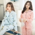 Bộ đồ ngủ cho bé gái mùa xuân và mùa thu dài tay cộng với phân bón XL cotton mỏng phần dịch vụ tại nhà phù hợp với mùa hè