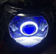 Sundiro Honda Wars SDH150-26 Đèn pha sửa đổi Xenon Light Angel Eye Devil Eye Lens hội - Đèn HID xe máy