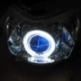 Mới Yueguan HJ150-6C-6D HJ125-16E lắp ráp đèn pha Xenon ống kính thiên thần mắt quỷ - Đèn HID xe máy đèn pha xe máy honda