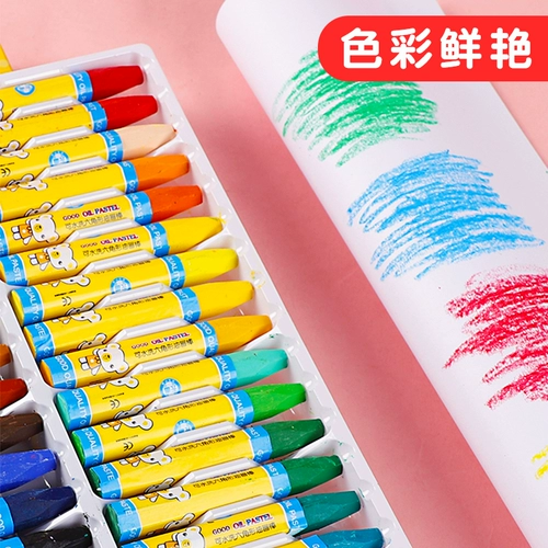 Детская масляная пастель, комплект, раскраска, кисть, мелки для детского сада для школьников, 12 цветов, подарок на день рождения, можно стирать