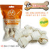 Hag kem da bò xương nút 3 inch 5 Teddy dog ​​snack dog dog mol mol vật nuôi snack chó con chó nhai thức ăn cho chó phốc sóc Đồ ăn vặt cho chó