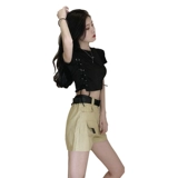 Ретро штаны, шорты в стиле хип-хоп, комплект, свободный крой