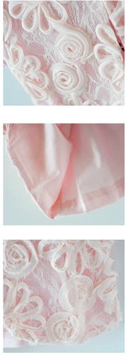 Летняя хлопковая детская трехмерная накидка, жилет, белый розовый плащ, детская одежда, короткий рукав