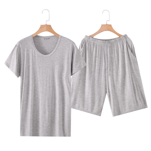 Тонкий комплект подходит для мужчин и женщин, пижама, штаны, круглый воротник, V-образный вырез, оверсайз, большой размер