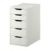 IKEA Alais tủ ngăn kéo, màu trắng - Buồng tủ quần áo 3 cánh Buồng
