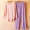 Đồ ngủ nữ mùa xuân và mùa thu tre cotton dài tay màu cotton giản dị XL phù hợp với dịch vụ nhà có thể được mặc - Pyjama