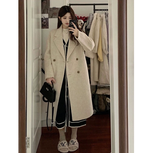 Демисезонное шерстяное пальто, японская куртка, в корейском стиле, подходит для подростков, изысканный стиль, в британском стиле