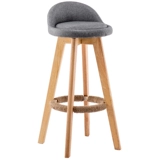 Твердое дерево творческое современное минималистское кресло -стул европейский стиль мода Домашняя ротация высокий стул Фон Фоны Винный бар -табурет