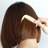 Латунная ретро антистатическая детская милая расческа, портативная маленькая челка