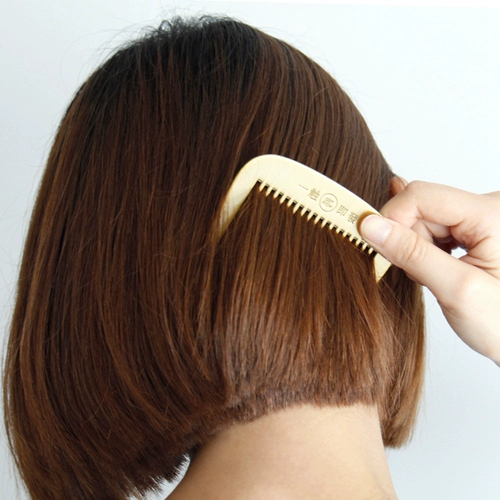 Латунная ретро антистатическая детская милая расческа, портативная маленькая челка