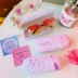 Nhật Bản cô gái hồng phim hoạt hình hộp nhỏ hoa tươi sinh viên nữ khung cận thị kính lưu trữ hộp chống rơi áp lực - Kính khung gọng kính cận nữ Kính khung