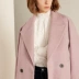 Đặc biệt Lily2018 mùa đông mới dành cho nữ phiên bản Hàn Quốc của chiếc áo khoác len dài phần rộng nhẹ màu tím nhạt 1916 - Áo Hàn Quốc áo khoác dạ nữ dài Áo Hàn Quốc