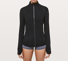 Куртка для йоги 休闲运动健身外套女define开衫无帽外套磨毛瑜伽服女士夹克修身