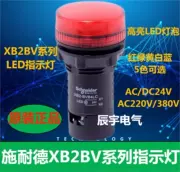 Đèn báo LED Schneider XB2BVB3LC 22mm đèn tín hiệu nguồn 24V đỏ, xanh lá cây, vàng và xanh dương AC220V380V