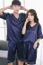 Vài bộ đồ ngủ nam giới và phụ nữ mùa xuân và mùa hè dài tay phần mỏng băng lụa ngắn tay Hàn Quốc lụa hai mảnh phù hợp với dịch vụ nhà