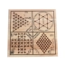 Đầu lớn kết hợp chiến lược cờ vua năm-in-one đa chức năng câu đố cờ vua đồ chơi trẻ em bằng gỗ checkers bảng trò chơi Trò chơi cờ vua / máy tính để bàn cho trẻ em