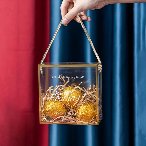 Рождественская прозрачная сумка, портативный защитный амулет, подарочная коробка для друга, подарок на день рождения