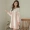 Áo cotton hàn quốc mùa xuân và mùa thu mùa hè nữ tay dài ngọt ngào dễ thương công chúa phiên bản Hàn Quốc của dịch vụ đồ ngủ dài nhà - Đêm đầm