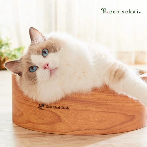 Япония MJU может быть заменена на внутреннюю сердечную гофрированную гофрированную бумажную бумагу, захватывающую гнездо кошачья кровать, представленная деревянная розовая порошка гаригари блюдо