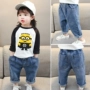 Mùa xuân 2019 bé gái mới cởi quần jeans nữ bé ngồi xổm quần trẻ em 1 quần dài trẻ em 3 tuổi - Quần jean quần áo trẻ con