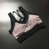 Thể thao corset nữ mùa xuân và mùa hè giả hai ngắn thể dục rỗng áo ngực đàn hồi sexy trở lại nhanh khô chạy quần áo