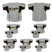 Áo bóng chày đồng phục bóng chày NPB Nhật Bản Hanshin TIGERS Hanshin Tiger phiên bản kỷ niệm hình cầu của đồng phục bóng chày trẻ em - Thể thao sau