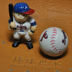 Rico MLB Major League Doll Doll Puppet Nhựa Keychain Mặt dây chuyền Yankee Dodge Red Sox Bear - Bóng chày 	gậy bóng chày gỗ	 Bóng chày