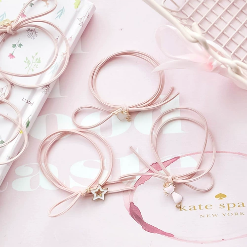 Японская мультяшная универсальная заколка для волос, эластичная резинка, простой и элегантный дизайн