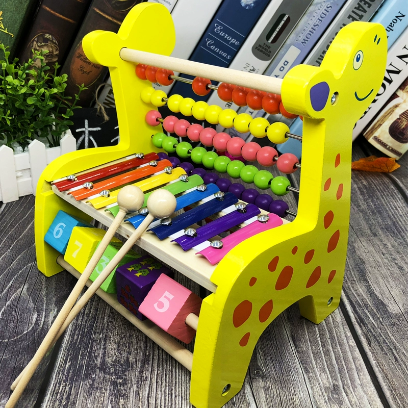 Bé trai tám tay gõ xylophone 1-2-3 tuổi trẻ sơ sinh giáo dục giáo dục sớm bé gái - Đồ chơi âm nhạc / nhạc cụ Chirldren