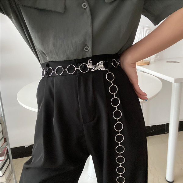 Золотая металлическая летняя цепочка, универсальное модное платье, рубашка, ремень, простой и элегантный дизайн