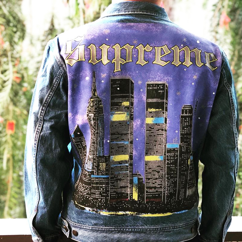 Supreme New York Painted Trucker Jacket - Gジャン/デニムジャケット