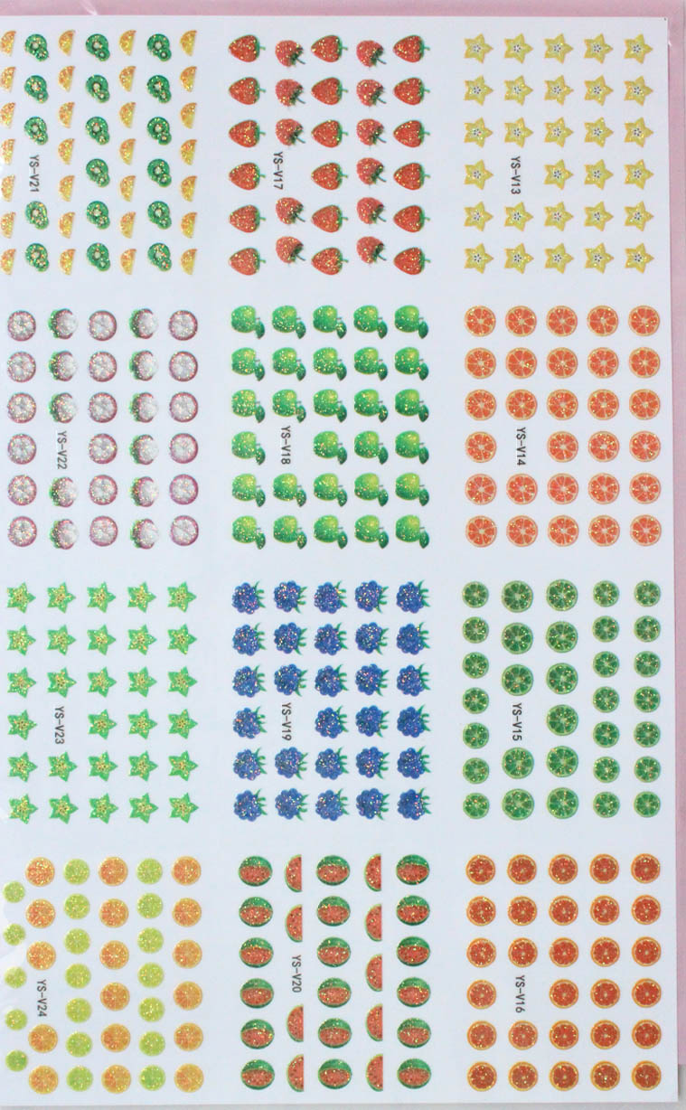 【美甲新款3D大张贴纸立体贴纸 指甲油贴花 烫