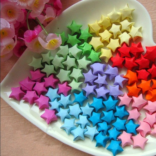Ночи звезда продукты бумага звезда 520 Pure Color Lucky Star Gift Tanabata подарок