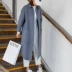 1 Áo khoác nữ cashmere hai mặt 2019 của Hàn Quốc Áo len Dongdaemun - Áo len lót đôi couple tx áo khoác nữ Áo len lót đôi