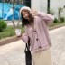 2018 mùa thu Hàn Quốc tuổi-giảm cao đẳng lỏng V-Cổ màu phù hợp với áo len cardigan nữ sinh viên bên ngoài áo len áo áo kiểu nữ đẹp 2021 Áo len