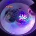 Xe máy LED đầy màu sắc cối xay gió đèn siêu sáng nhấp nháy đèn phanh sửa đổi xoay đèn led bông tuyết