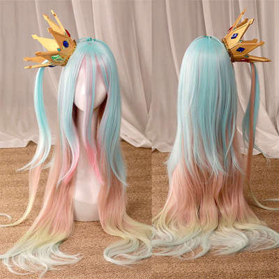 taobao agent No game no life game life white sister cos props crown head jewelry wig