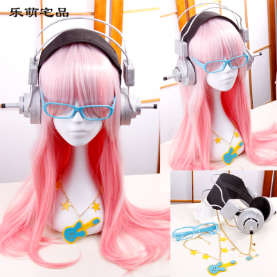 taobao agent Le Meng | Super Sonico Super Sony COS props accessories headset wiggle glasses