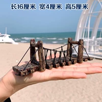 Черный веревый мост