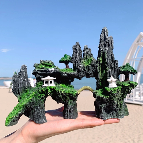 Рыба аквариума декоративные аквариумные черепахи Ландшафтный ландшафтный замок замок поддельный ландшафтный ландшафтный ландшафтный набор цилиндров