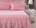 Chăn bông dày đặc màu sắc váy ngủ đơn mảnh cotton khách sạn trải giường loại chống trượt ga trải giường 1,8m giường Váy Petti